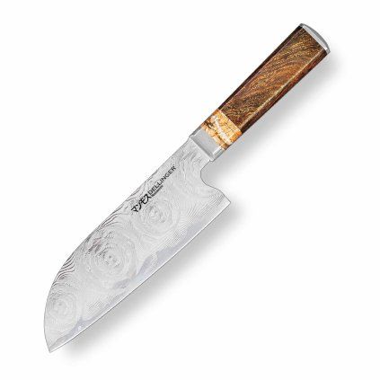 Nůž šéfkuchaře Santoku 180mm Dellinger Manmosu - Professional Damascus
