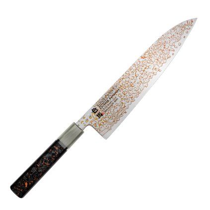 Kuchyňský nůž Chef Gyuto 240 mm Konoll Colored Damascus 1